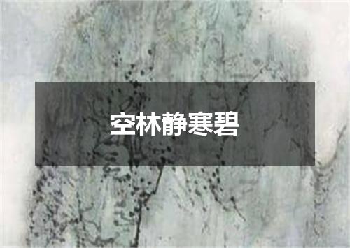 空林静寒碧