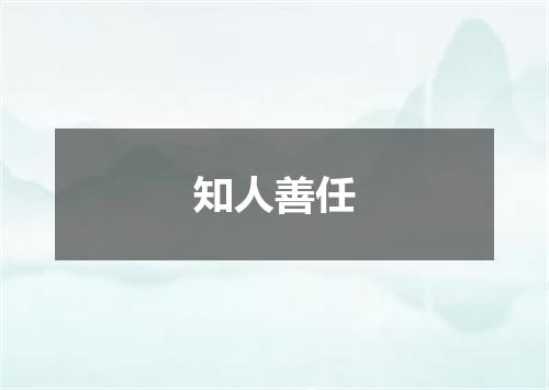 知人善任