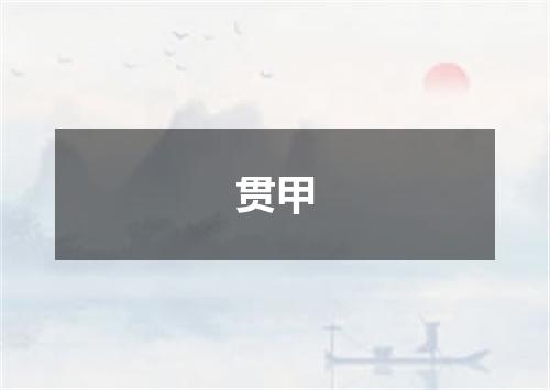 贯甲
