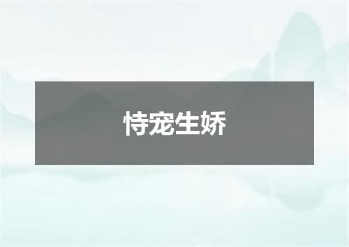 恃宠生娇
