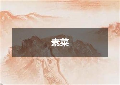 素菜