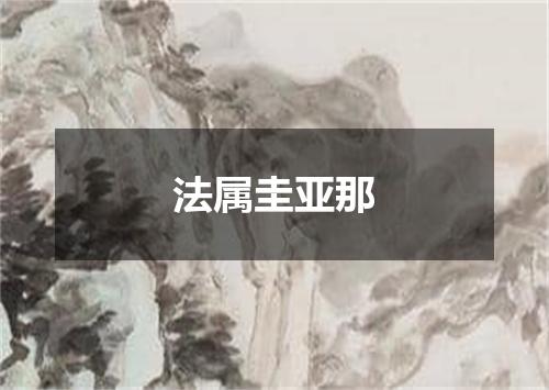 法属圭亚那