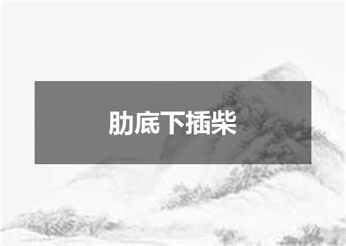 肋底下插柴