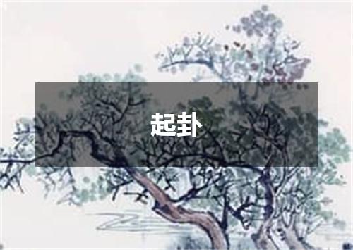 起卦