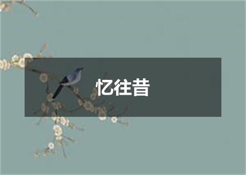忆往昔
