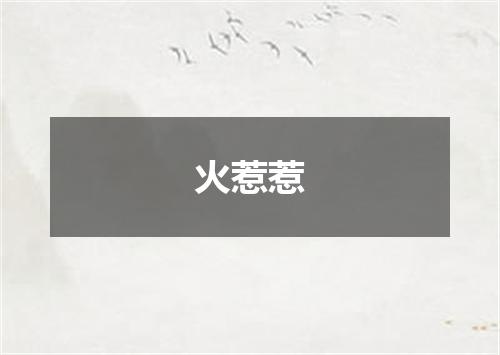 火惹惹