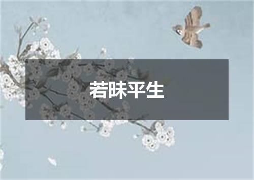 若昧平生