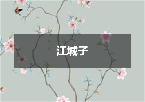 江城子