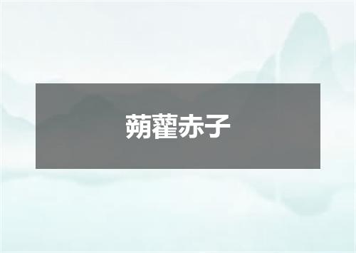 蒴藋赤子