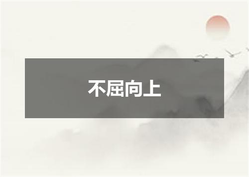 不屈向上