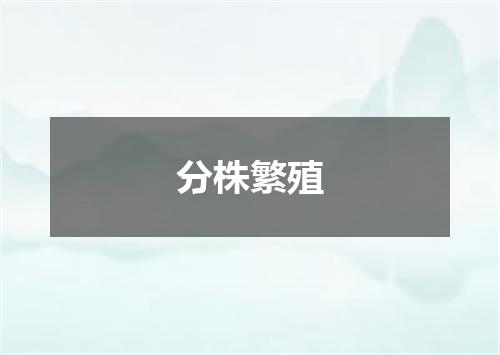 分株繁殖