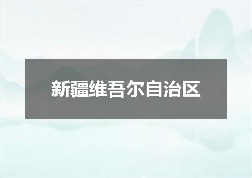 新疆维吾尔自治区