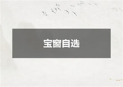 宝窗自选