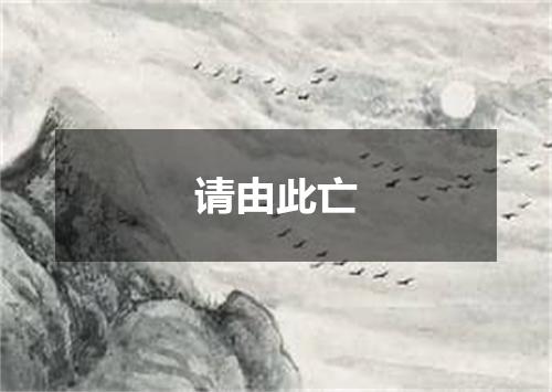 请由此亡
