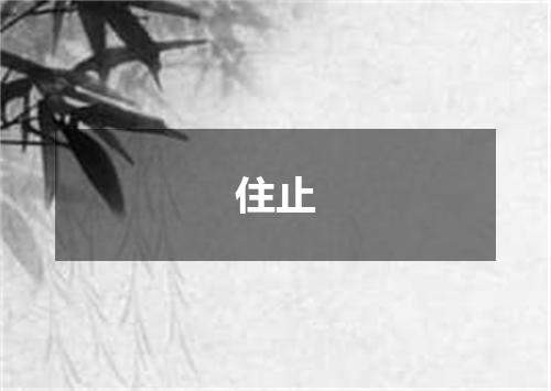 住止