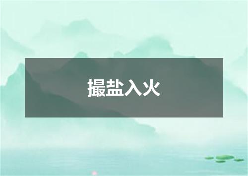 撮盐入火