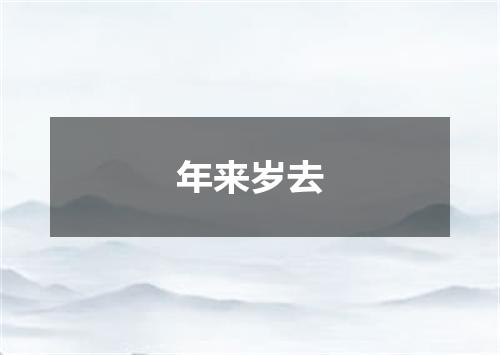 年来岁去