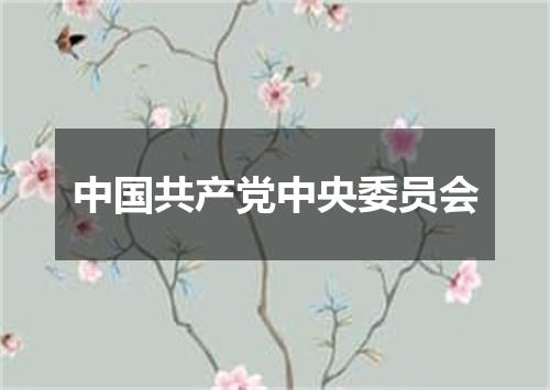 中国共产党中央委员会
