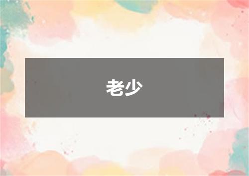 老少