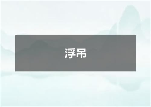 浮吊