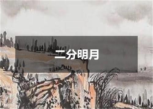 二分明月