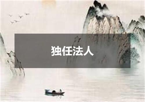独任法人