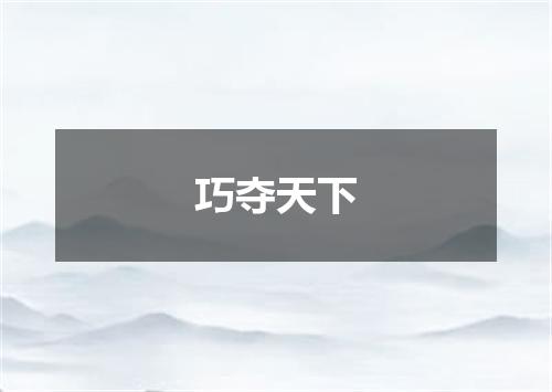 巧夺天下