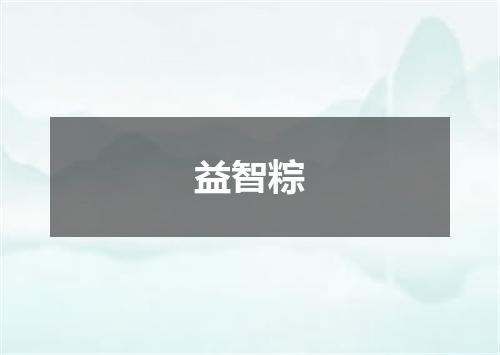 益智粽