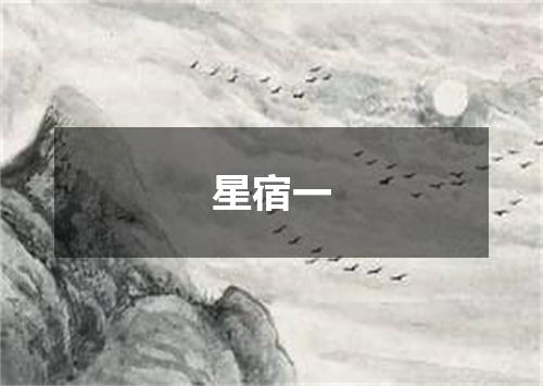 星宿一