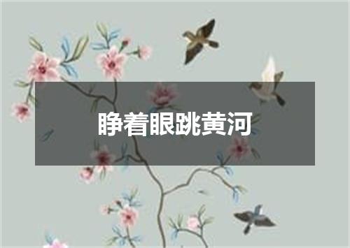 睁着眼跳黄河
