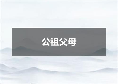 公祖父母