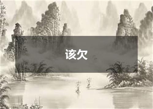 该欠