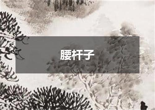腰杆子