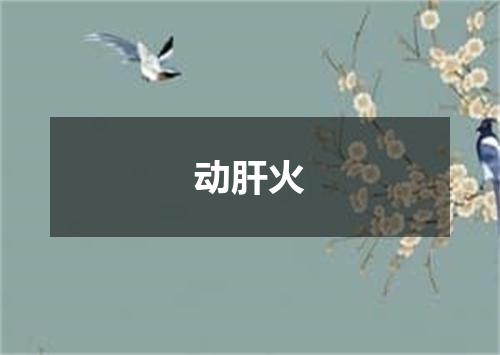动肝火