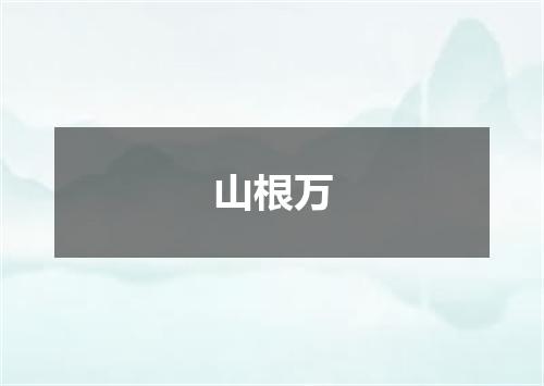 山根万