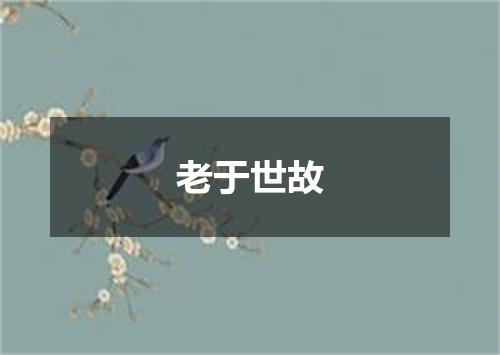 老于世故