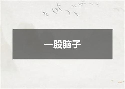 一股脑子