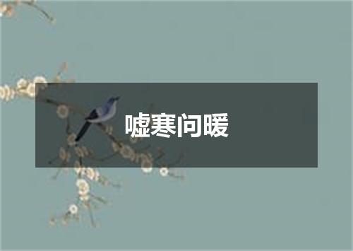 嘘寒问暖