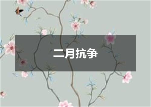 二月抗争