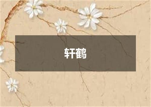 轩鹤