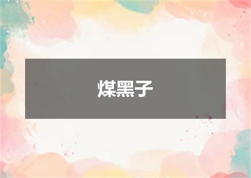 煤黑子