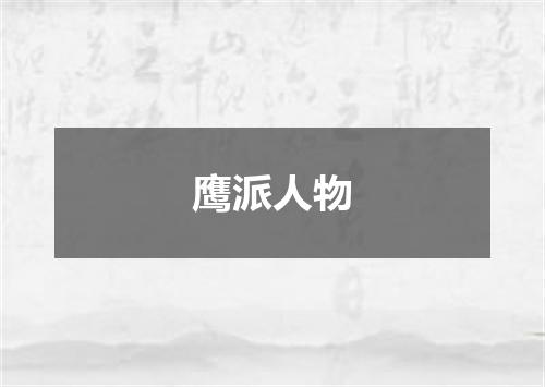 鹰派人物