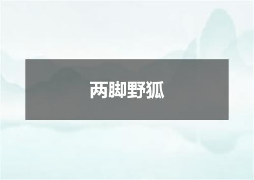 两脚野狐