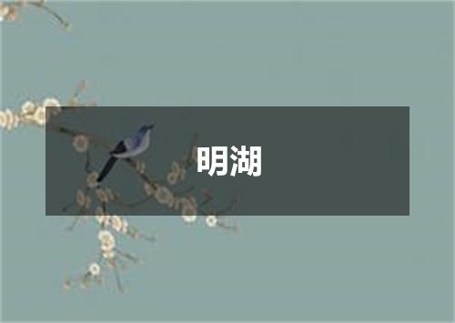 明湖
