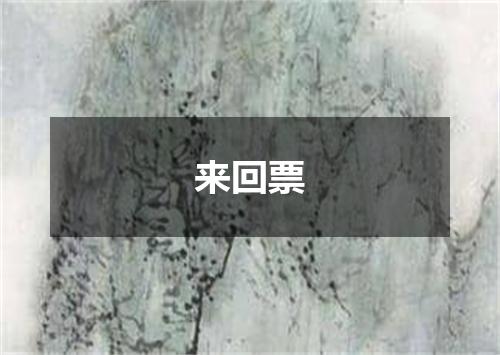 来回票