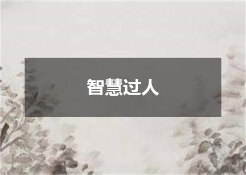 智慧过人
