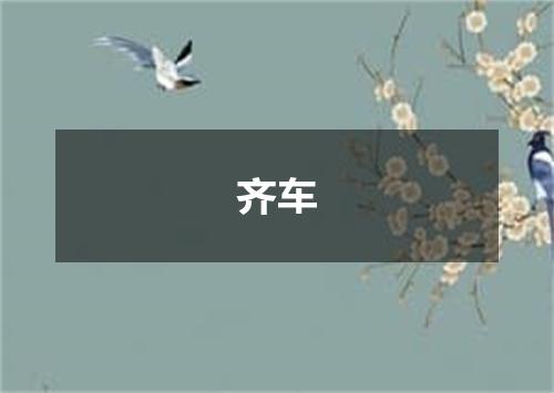 齐车