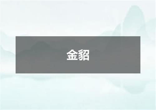 金貂