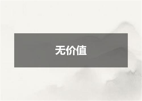 无价值