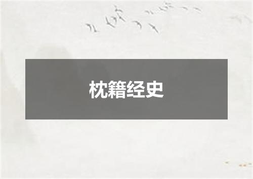枕籍经史